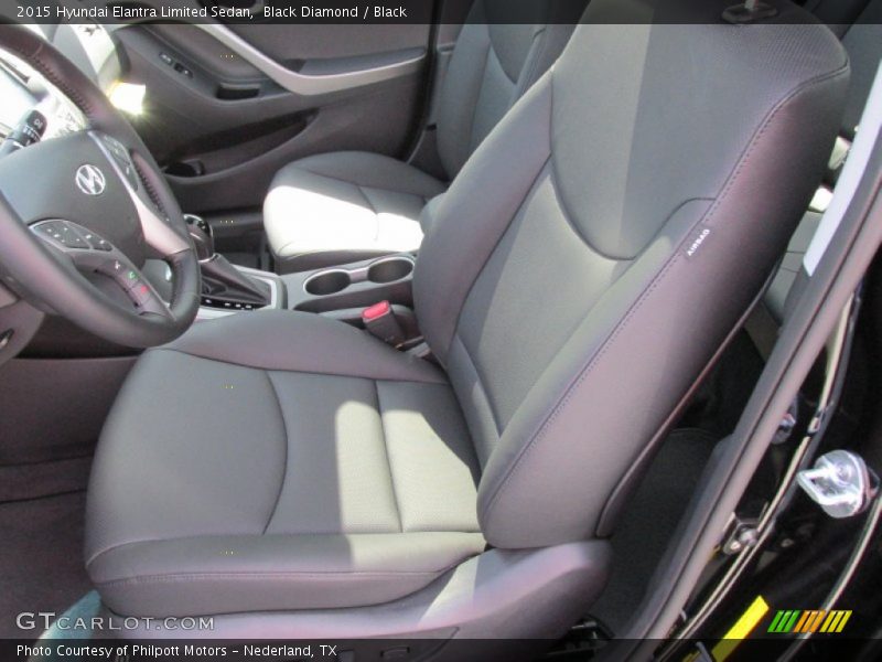 Black Diamond / Black 2015 Hyundai Elantra Limited Sedan
