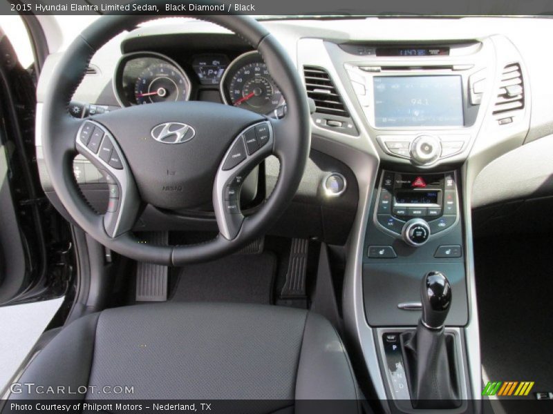 Black Diamond / Black 2015 Hyundai Elantra Limited Sedan