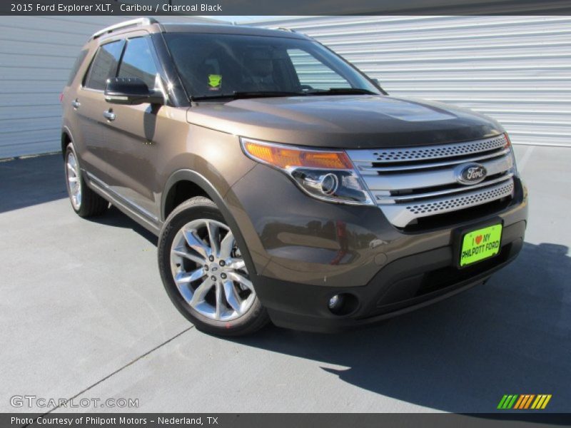 Caribou / Charcoal Black 2015 Ford Explorer XLT