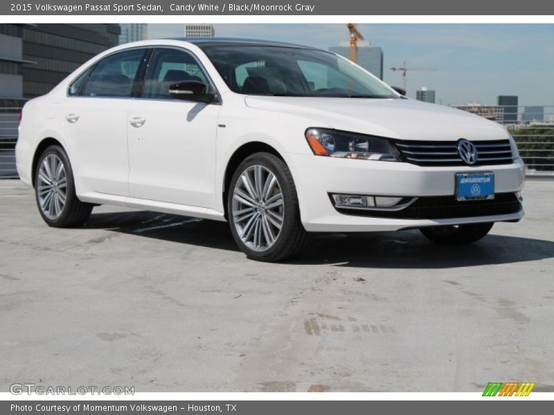 Candy White / Black/Moonrock Gray 2015 Volkswagen Passat Sport Sedan