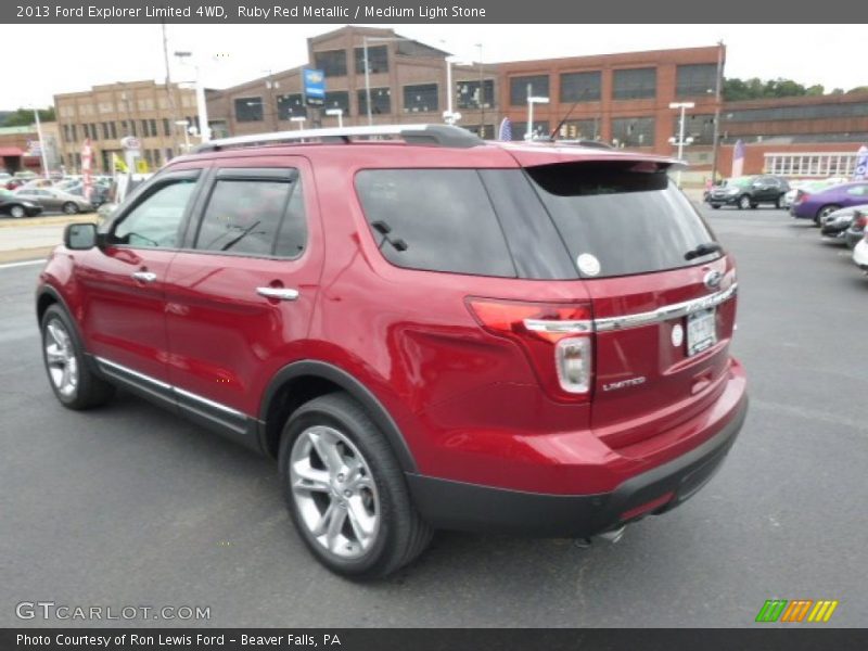 Ruby Red Metallic / Medium Light Stone 2013 Ford Explorer Limited 4WD