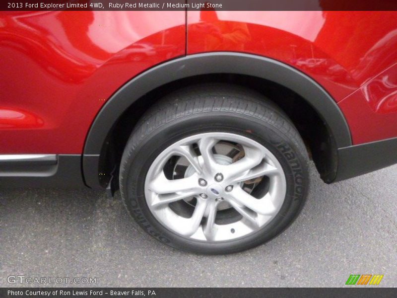 Ruby Red Metallic / Medium Light Stone 2013 Ford Explorer Limited 4WD