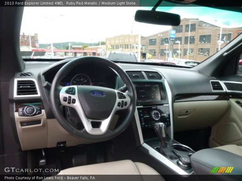 Ruby Red Metallic / Medium Light Stone 2013 Ford Explorer Limited 4WD