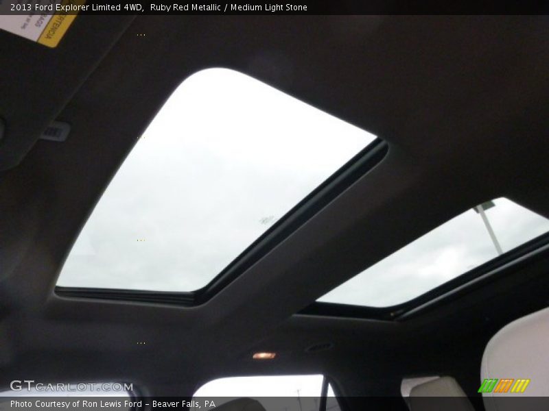 Ruby Red Metallic / Medium Light Stone 2013 Ford Explorer Limited 4WD