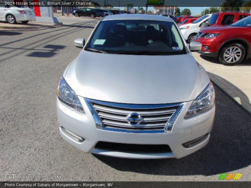 Brilliant Silver / Charcoal 2014 Nissan Sentra S