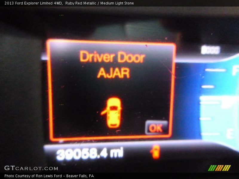 Ruby Red Metallic / Medium Light Stone 2013 Ford Explorer Limited 4WD