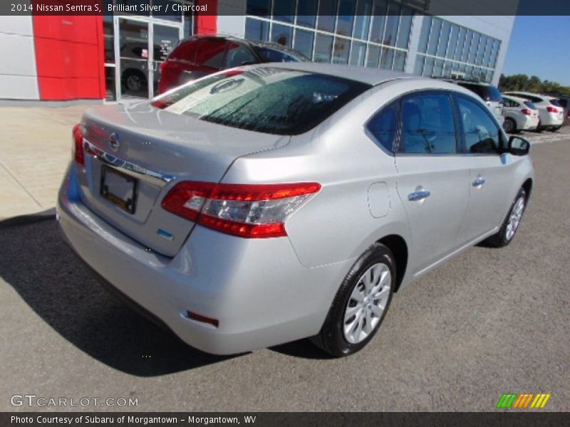 Brilliant Silver / Charcoal 2014 Nissan Sentra S