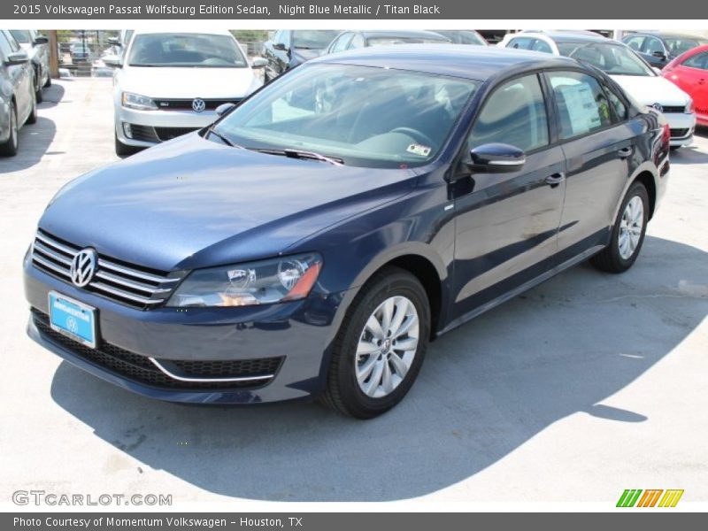 Night Blue Metallic / Titan Black 2015 Volkswagen Passat Wolfsburg Edition Sedan