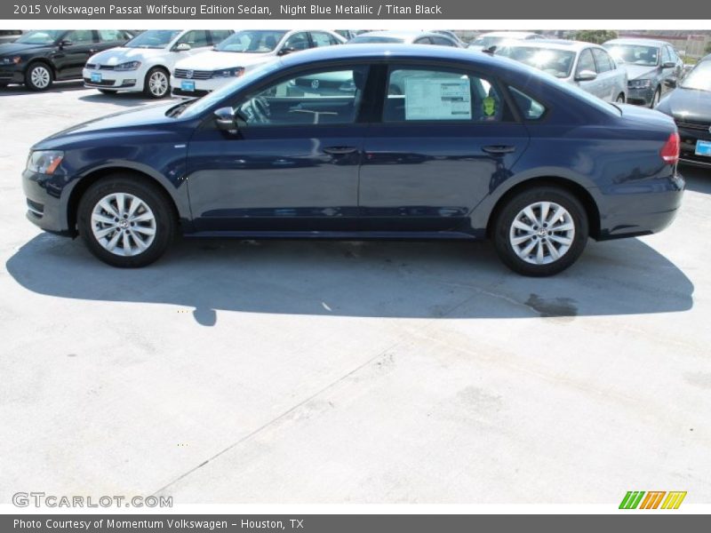 Night Blue Metallic / Titan Black 2015 Volkswagen Passat Wolfsburg Edition Sedan
