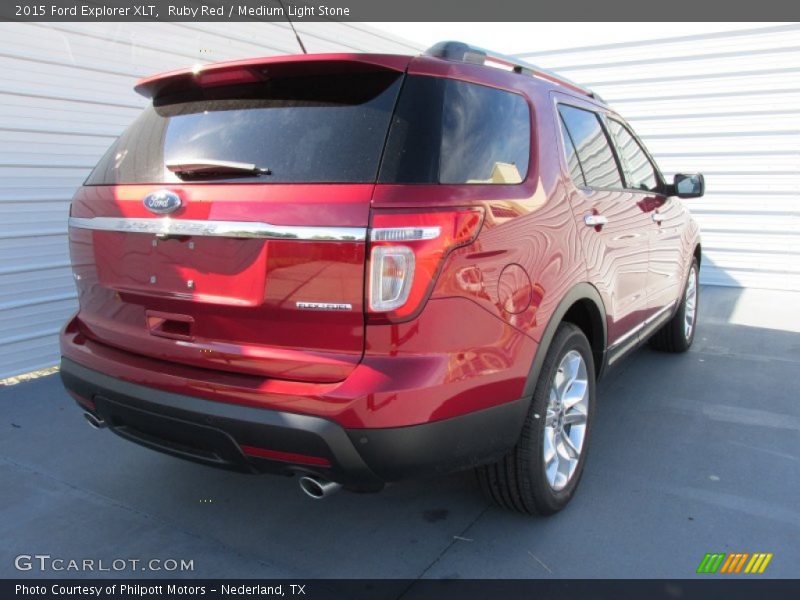 Ruby Red / Medium Light Stone 2015 Ford Explorer XLT