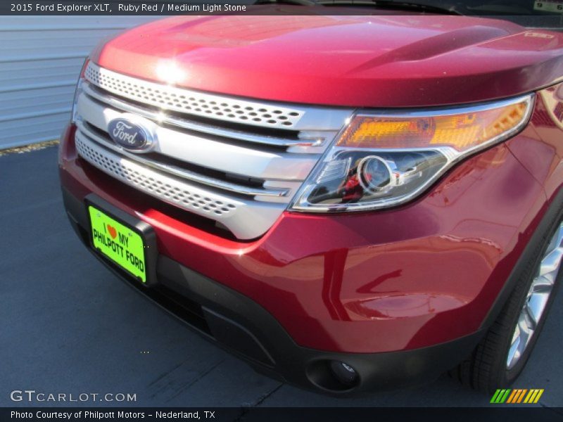 Ruby Red / Medium Light Stone 2015 Ford Explorer XLT