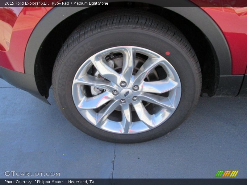 Ruby Red / Medium Light Stone 2015 Ford Explorer XLT