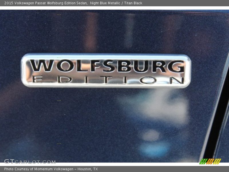 Night Blue Metallic / Titan Black 2015 Volkswagen Passat Wolfsburg Edition Sedan