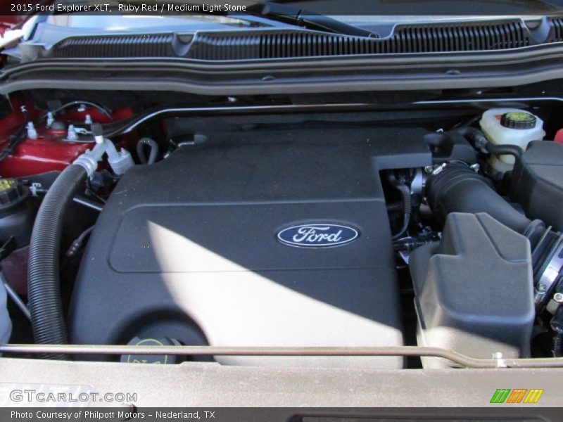 Ruby Red / Medium Light Stone 2015 Ford Explorer XLT