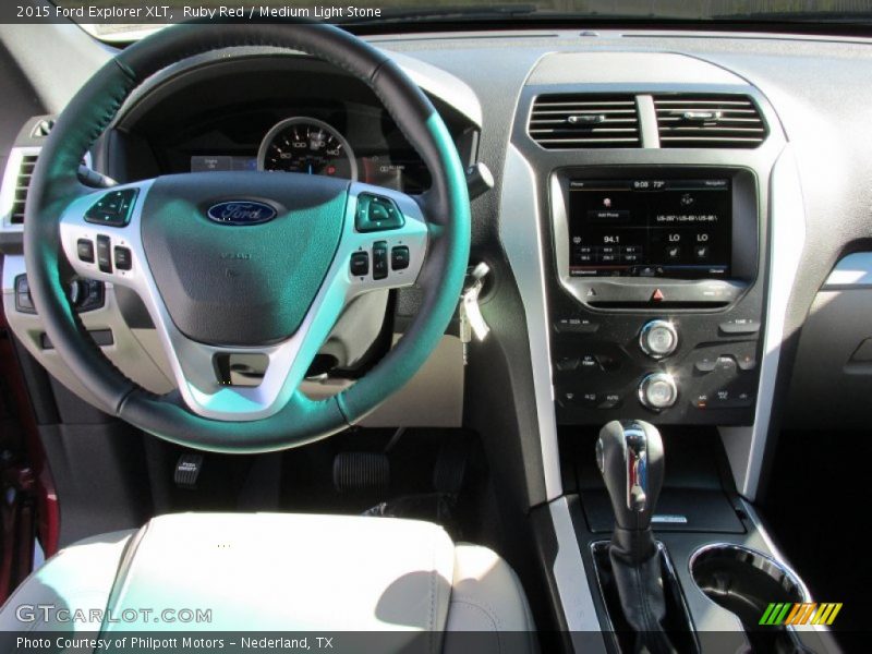 Ruby Red / Medium Light Stone 2015 Ford Explorer XLT