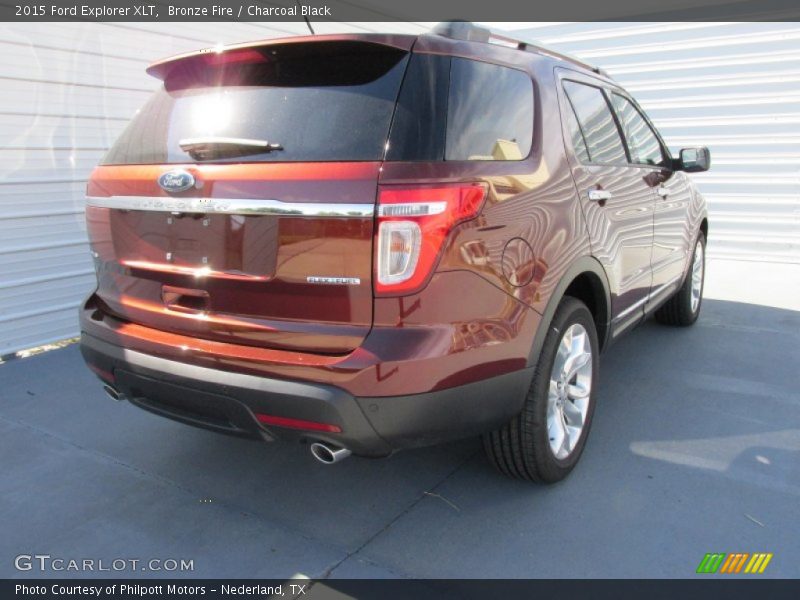 Bronze Fire / Charcoal Black 2015 Ford Explorer XLT