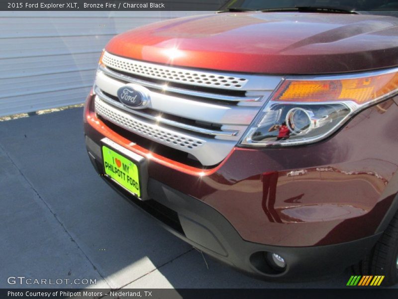 Bronze Fire / Charcoal Black 2015 Ford Explorer XLT