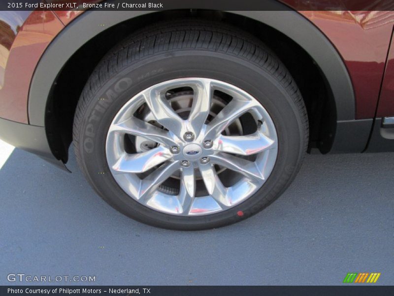 Bronze Fire / Charcoal Black 2015 Ford Explorer XLT