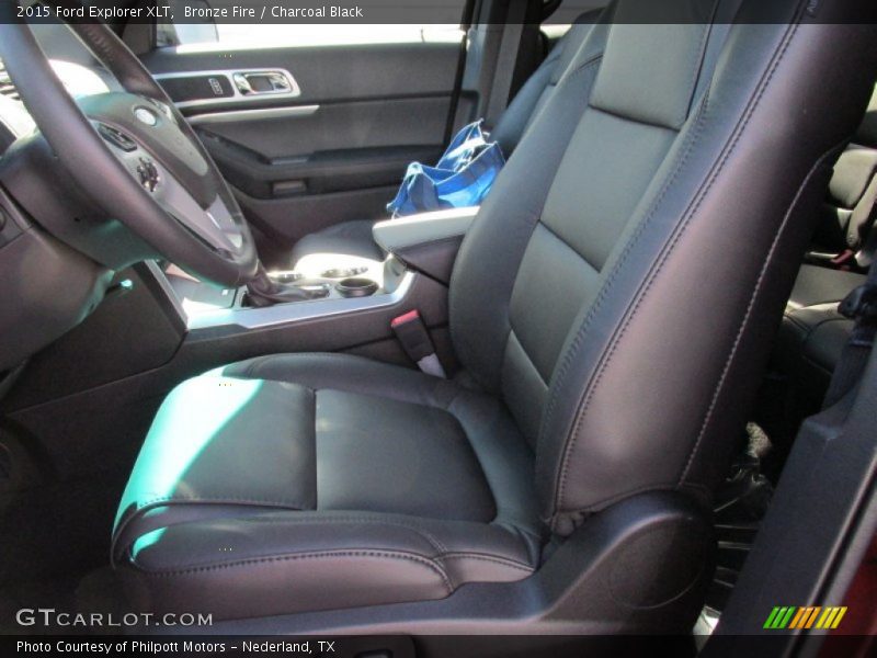 Bronze Fire / Charcoal Black 2015 Ford Explorer XLT