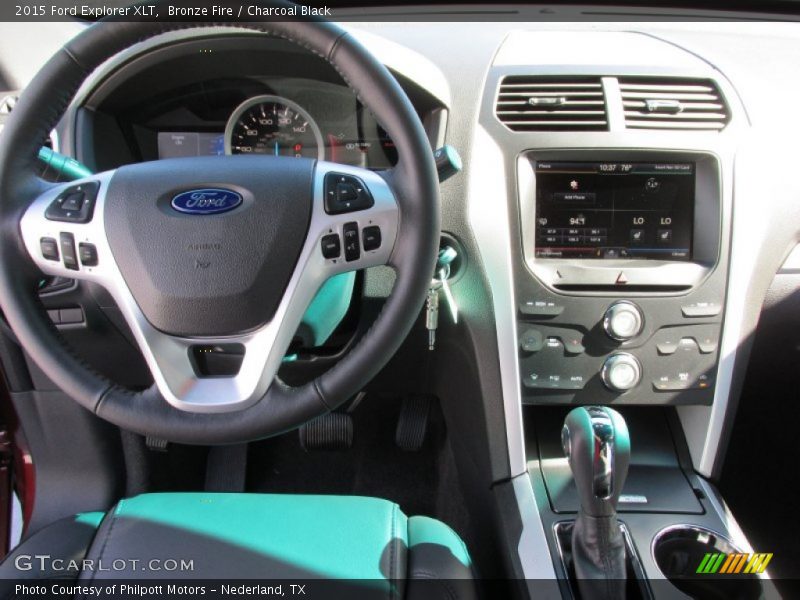 Bronze Fire / Charcoal Black 2015 Ford Explorer XLT