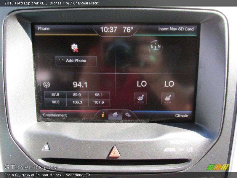 Bronze Fire / Charcoal Black 2015 Ford Explorer XLT