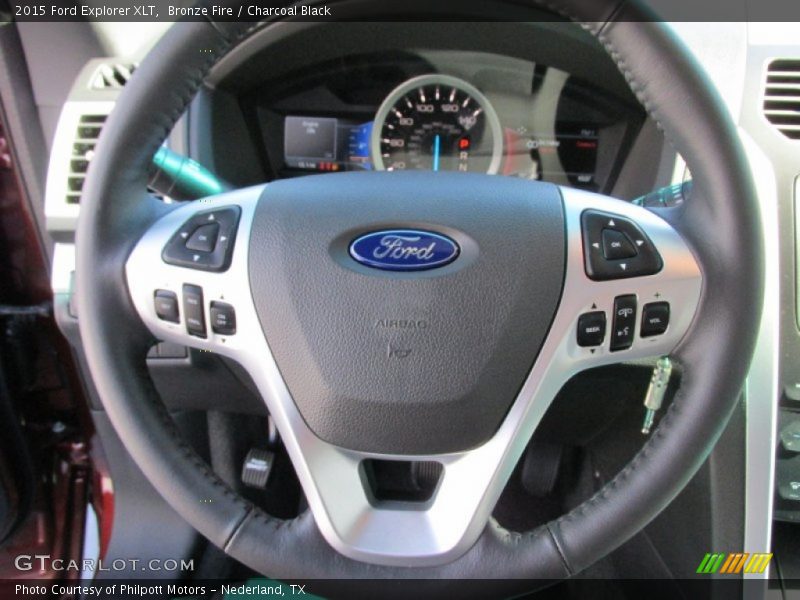 Bronze Fire / Charcoal Black 2015 Ford Explorer XLT