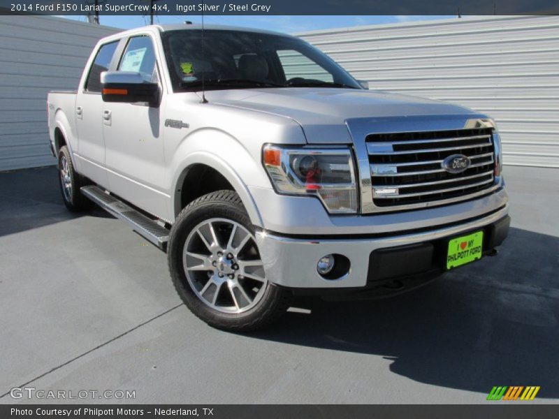 Ingot Silver / Steel Grey 2014 Ford F150 Lariat SuperCrew 4x4