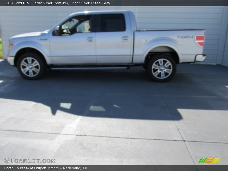 Ingot Silver / Steel Grey 2014 Ford F150 Lariat SuperCrew 4x4