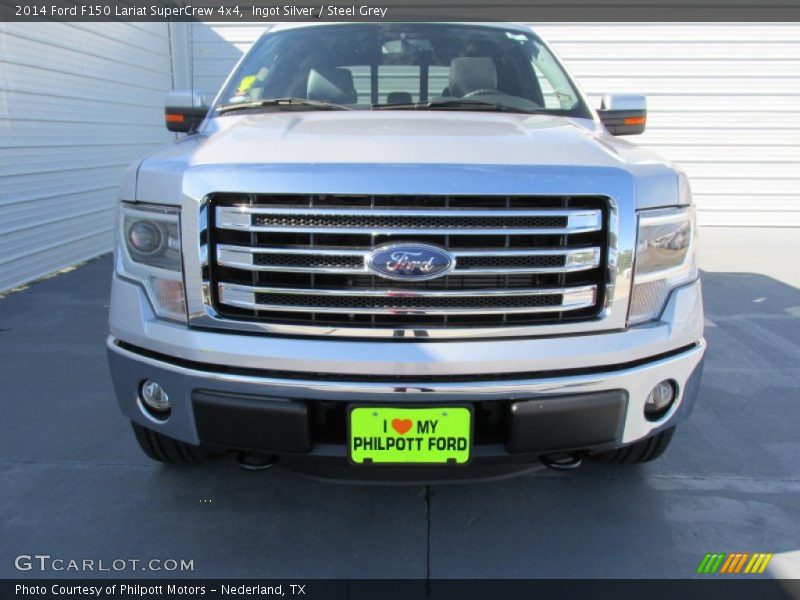 Ingot Silver / Steel Grey 2014 Ford F150 Lariat SuperCrew 4x4