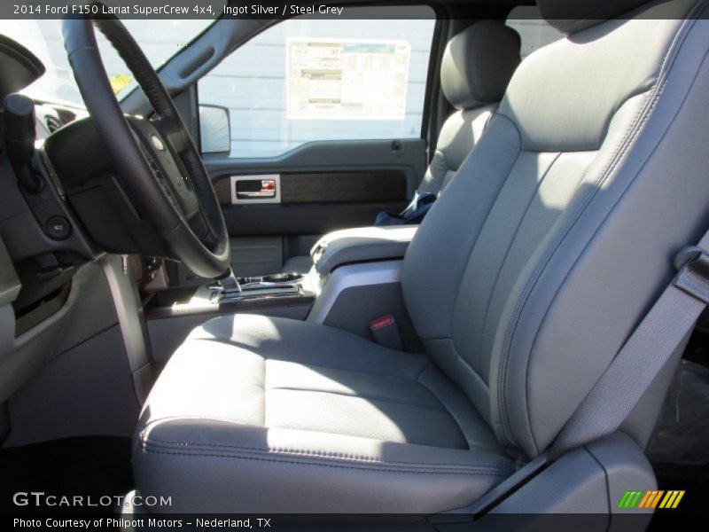 Ingot Silver / Steel Grey 2014 Ford F150 Lariat SuperCrew 4x4