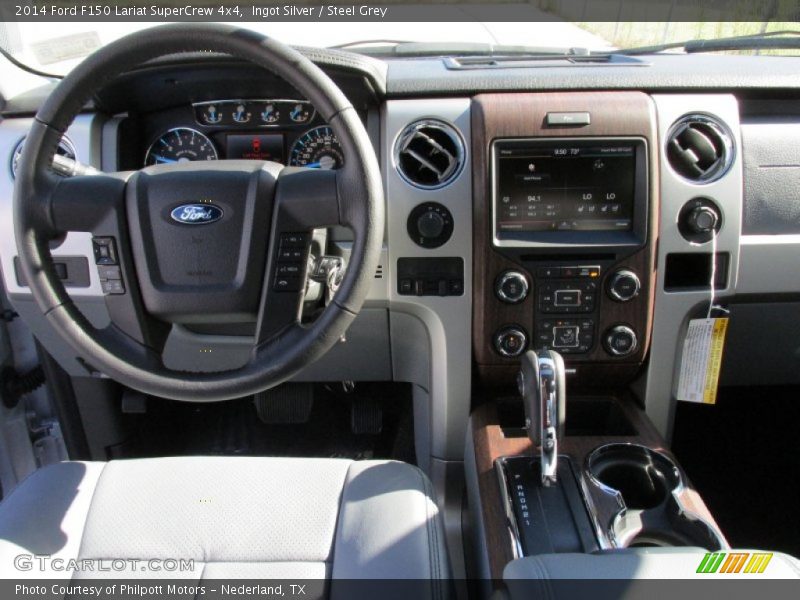 Ingot Silver / Steel Grey 2014 Ford F150 Lariat SuperCrew 4x4