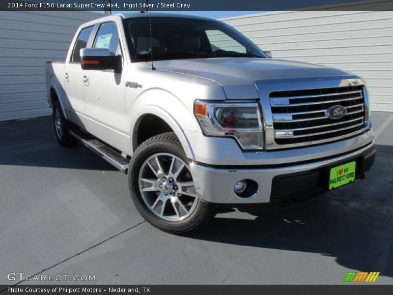 Ingot Silver / Steel Grey 2014 Ford F150 Lariat SuperCrew 4x4