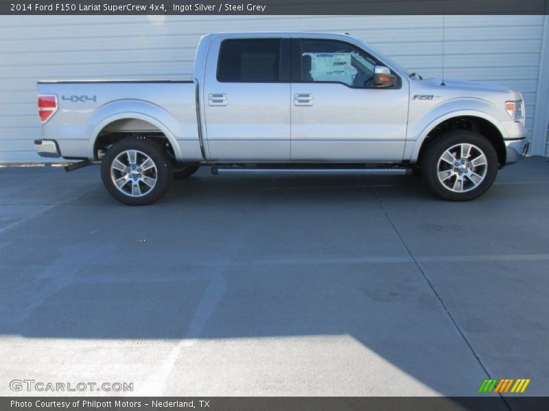Ingot Silver / Steel Grey 2014 Ford F150 Lariat SuperCrew 4x4