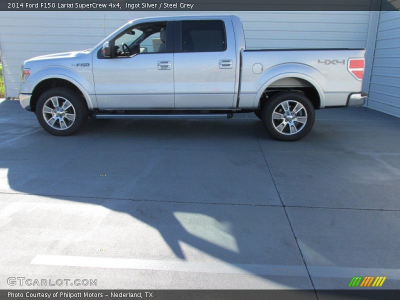 Ingot Silver / Steel Grey 2014 Ford F150 Lariat SuperCrew 4x4