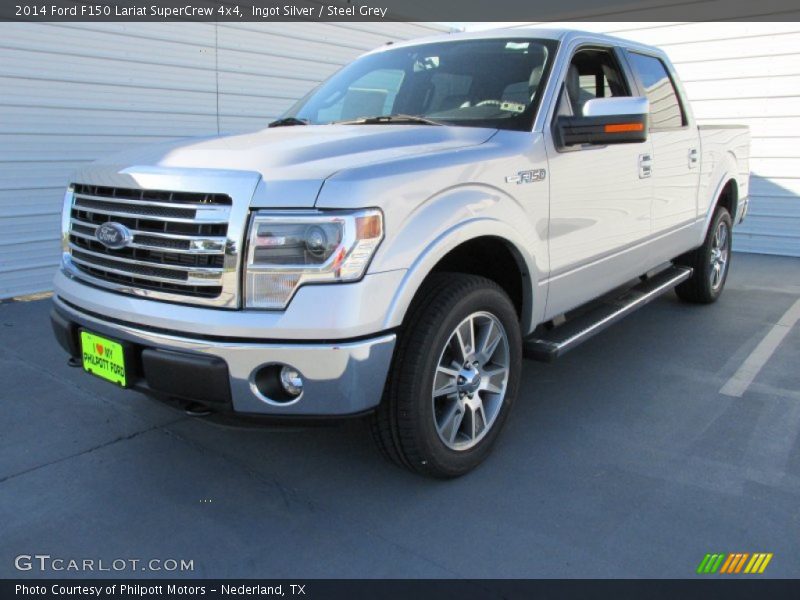 Ingot Silver / Steel Grey 2014 Ford F150 Lariat SuperCrew 4x4