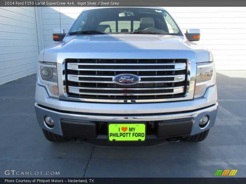 Ingot Silver / Steel Grey 2014 Ford F150 Lariat SuperCrew 4x4