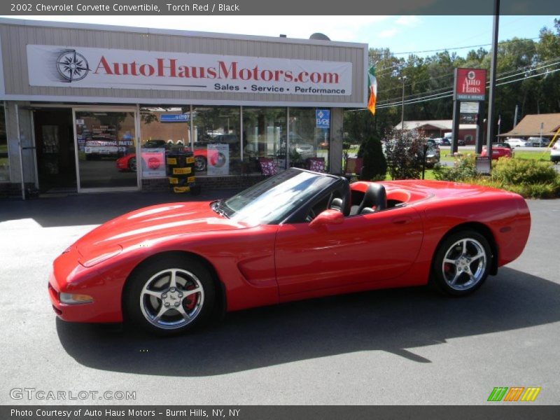 Torch Red / Black 2002 Chevrolet Corvette Convertible