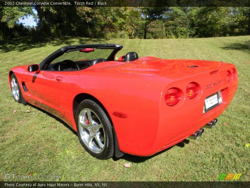 Torch Red / Black 2002 Chevrolet Corvette Convertible