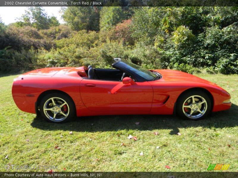 Torch Red / Black 2002 Chevrolet Corvette Convertible