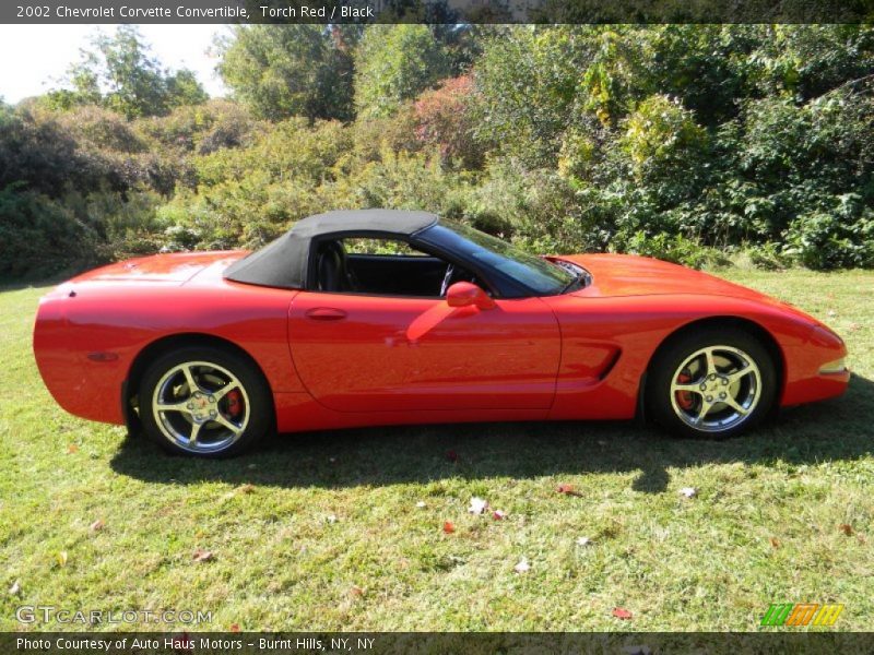Torch Red / Black 2002 Chevrolet Corvette Convertible