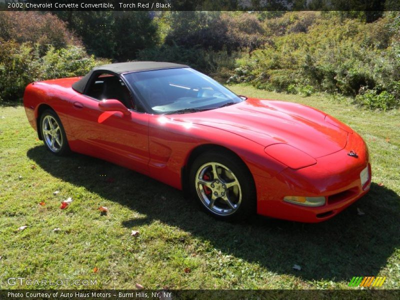 Torch Red / Black 2002 Chevrolet Corvette Convertible