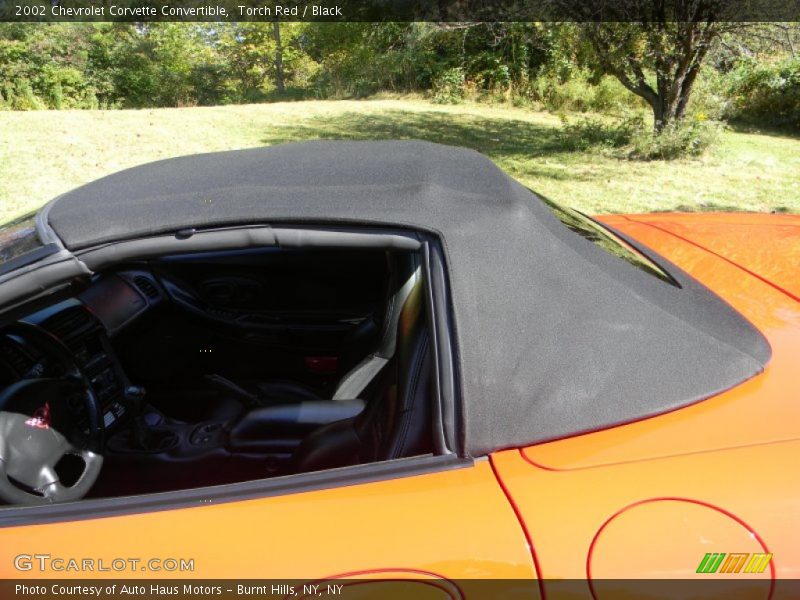 Torch Red / Black 2002 Chevrolet Corvette Convertible