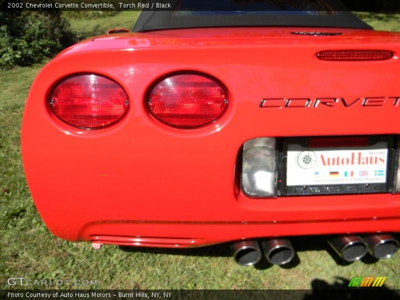 Torch Red / Black 2002 Chevrolet Corvette Convertible