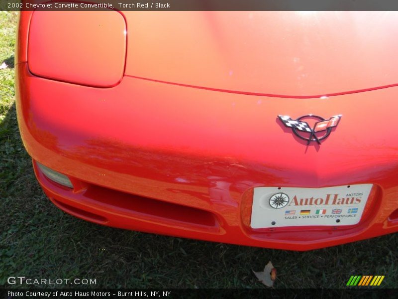 Torch Red / Black 2002 Chevrolet Corvette Convertible