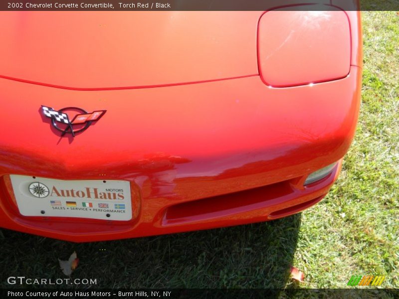 Torch Red / Black 2002 Chevrolet Corvette Convertible