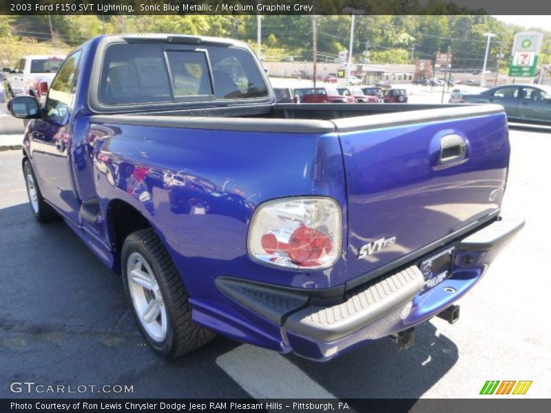 Sonic Blue Metallic / Medium Graphite Grey 2003 Ford F150 SVT Lightning