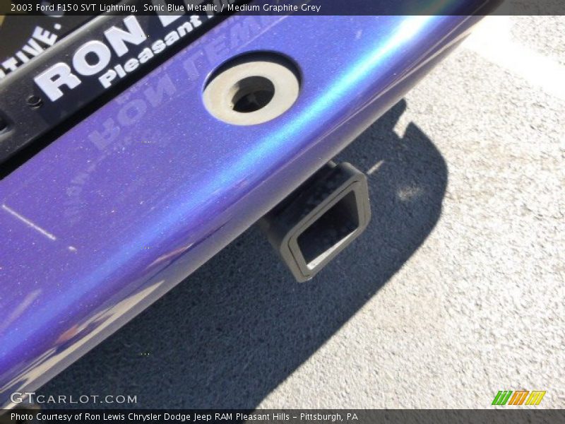Sonic Blue Metallic / Medium Graphite Grey 2003 Ford F150 SVT Lightning