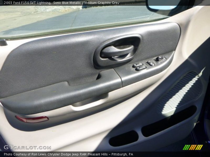 Sonic Blue Metallic / Medium Graphite Grey 2003 Ford F150 SVT Lightning