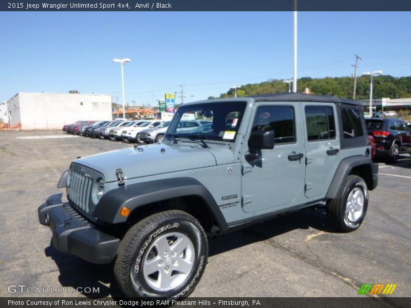 Anvil / Black 2015 Jeep Wrangler Unlimited Sport 4x4