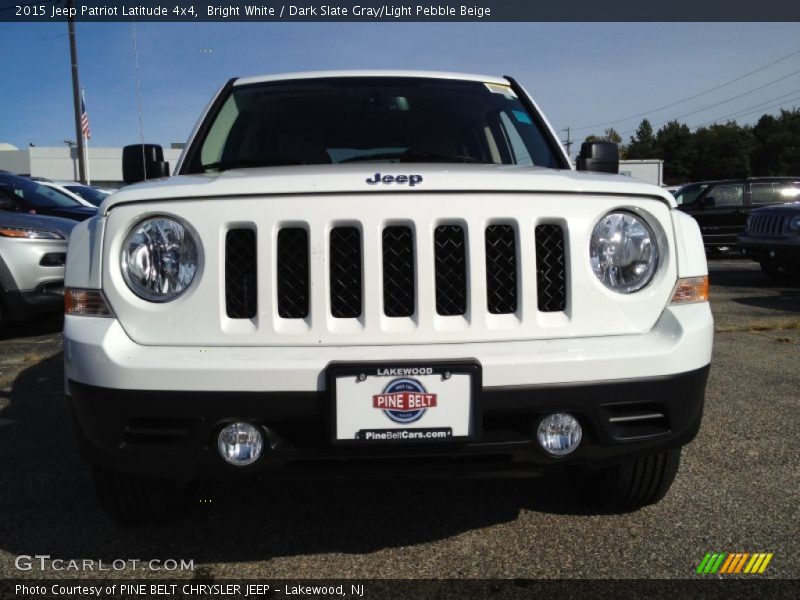 Bright White / Dark Slate Gray/Light Pebble Beige 2015 Jeep Patriot Latitude 4x4